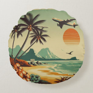  Hawaï/Tropisch Rond Kussen