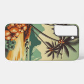 Hawaï/Tropisch Samsung Galaxy Hoesje (Achterkant horizontaal)