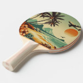 Hawaï/Tropisch Tafeltennisbatje (Voorkant Gekanteld)
