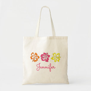 Hawaï Tropische Hawaïaanse Hibiscus Bloemen Bloeme Tote Bag