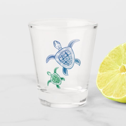 Hawaï Turtle Shot glass Glas (Voorkant)