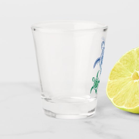 Hawaï Turtle Shot glass Shot Glas (Links)
