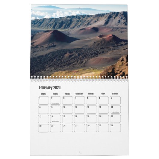 Hawaï-USA Kalender (Feb 2026)