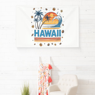 Hawaï vakantie zonsondergang 70S strand Spandoek