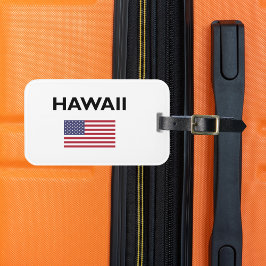 Hawaï Verenigde Staten Amerikaanse vlag licht-kleu Bagagelabel