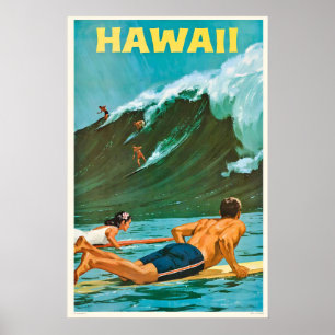 Hawaï Verenigde Staten Vintage Reisposter Poster