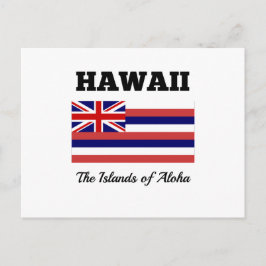 Hawaï, vlag en motto briefkaart