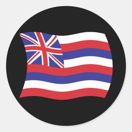 Hawaï Vlag Sticker (Voorkant)