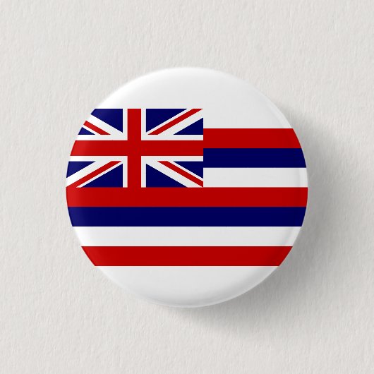 Hawaï Vlag, Vlag van Hawaï Ronde Button 3,2 Cm (Voorkant)