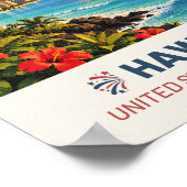 Hawaï VS – Oude Reisposter Poster (Hoek)