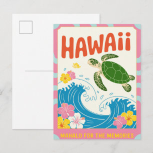 Hawaï VS Reis naar het verleden Briefkaart