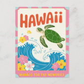 Hawaï VS Reis naar het verleden Briefkaart (Voorkant)