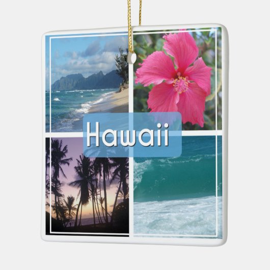 Hawaï Zeegezicht Keramisch Ornament (Links)