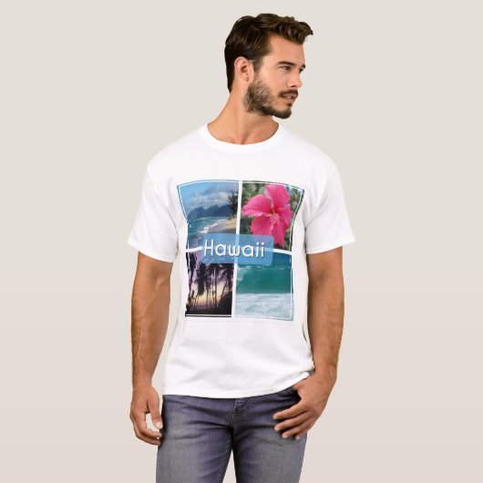 Hawaï Zeegezicht T-shirt (Voorkant volledig)