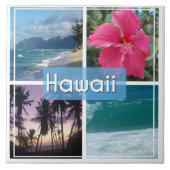 Hawaï Zeegezicht Tegeltje (Voorkant)