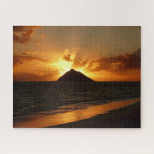 Hawaï zonsopgang op het strand legpuzzel
