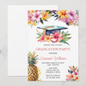 Hawaïaans Afstudeerfeest Verjaardag Kaart (Voorkant / Achterkant)