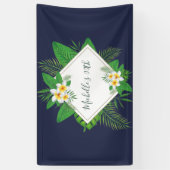 Hawaiaans Aloha Luau Verjaardagsfeestje Spandoek (Verticaal)