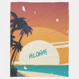 Hawaïaans/Aloha/Tropisch/strand Fleece Deken