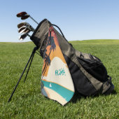 Hawaïaans/Aloha/Tropisch/strand Golfhanddoek (Groen)