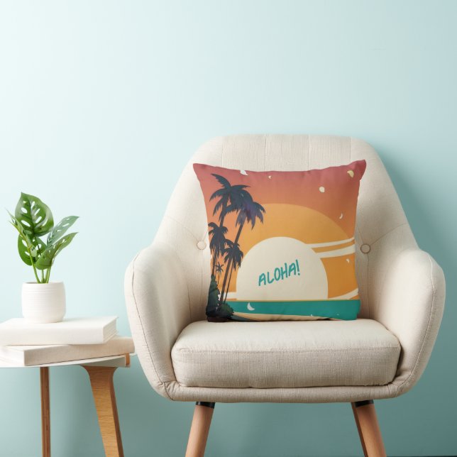 Hawaïaans/Aloha/Tropisch/strand Kussen (Stoel)