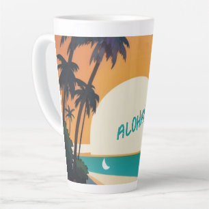 Hawaïaans/Aloha/Tropisch/strand Latte Mok