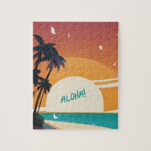 Hawaïaans/Aloha/Tropisch/strand Legpuzzel (Verticaal)