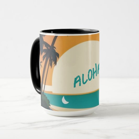 Hawaïaans/Aloha/Tropisch/strand Mok (Voorkant links)
