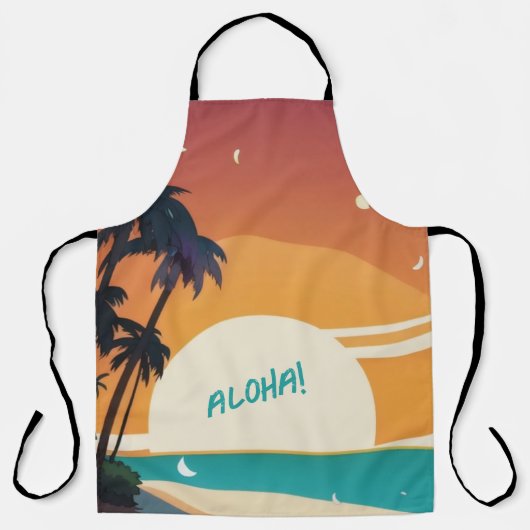 Hawaïaans/Aloha/Tropisch/strand Schort (Voorkant)