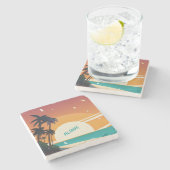 Hawaïaans/Aloha/Tropisch/strand Stenen Onderzetter (Zijkant)