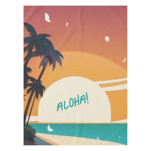 Hawaïaans/Aloha/Tropisch/strand Tafelkleed (Voorkant)