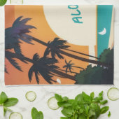 Hawaïaans/Aloha/Tropisch/strand Theedoek (Gevouwen)