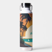 Hawaïaans/Aloha/Tropisch/strand Waterfles (Voorkant)