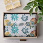 Hawaïaans ananas- en hibiscuspapier tissuepapier (Geschenk)