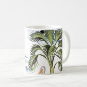 Hawaïaans , bloemenzomerpatroon. koffiemok (Voorkant rechts)