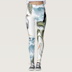 Hawaïaans , bloemenzomerpatroon. leggings