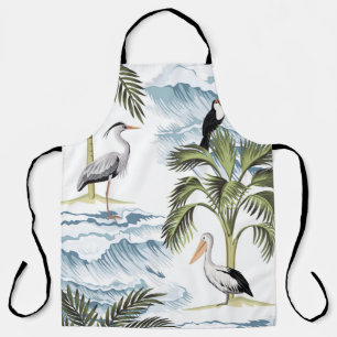 Hawaïaans , bloemenzomerpatroon. schort