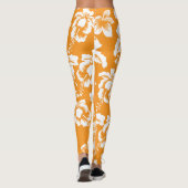 Hawaïaans bloemmotief leggings (Achterkant)