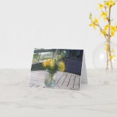 Hawaïaans boeket kaart (Gele Bloem)