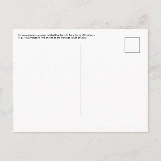 Hawaïaans Briefkaart (Achterkant)