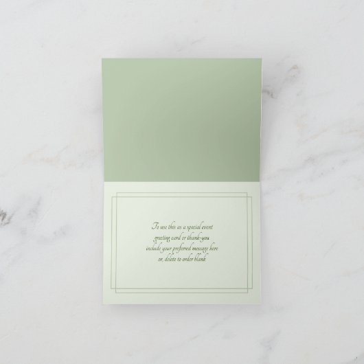 Hawaïaans Collectie gevouwen blanco berichtSjabloo Kaart (Binnen)