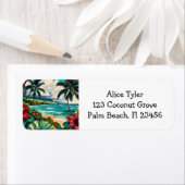  Hawaïaans eiland thema Etiket (Insitu)