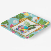 Hawaiaans Feest Papieren Bordje (Gebogen)