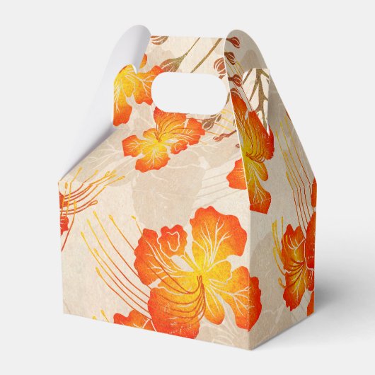 Hawaïaans gedrukte Ohai Alii v2 patroon Bedankdoosjes (Achterkant)