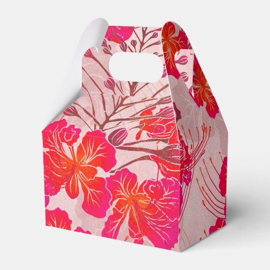 Hawaïaans gedrukte Ohai Alii v2 patroon Bedankdoosjes (Voorkant Zijde)