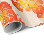 Hawaïaans gedrukte Ohai Alii v2 patroon Cadeaupapier (Rol Hoek)