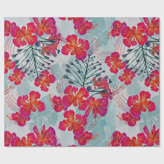 Hawaïaans gedrukte Ohai Alii v2 patroon Cadeaupapier (Vlak)