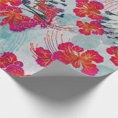 Hawaïaans gedrukte Ohai Alii v2 patroon Cadeaupapier (Hoek)