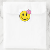 Hawaïaans Gelukkig Gezicht Vierkante Sticker (Tas)