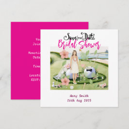 Hawaiaans golf thema Bruidsdiner vrijgezellenfeest Save The Date